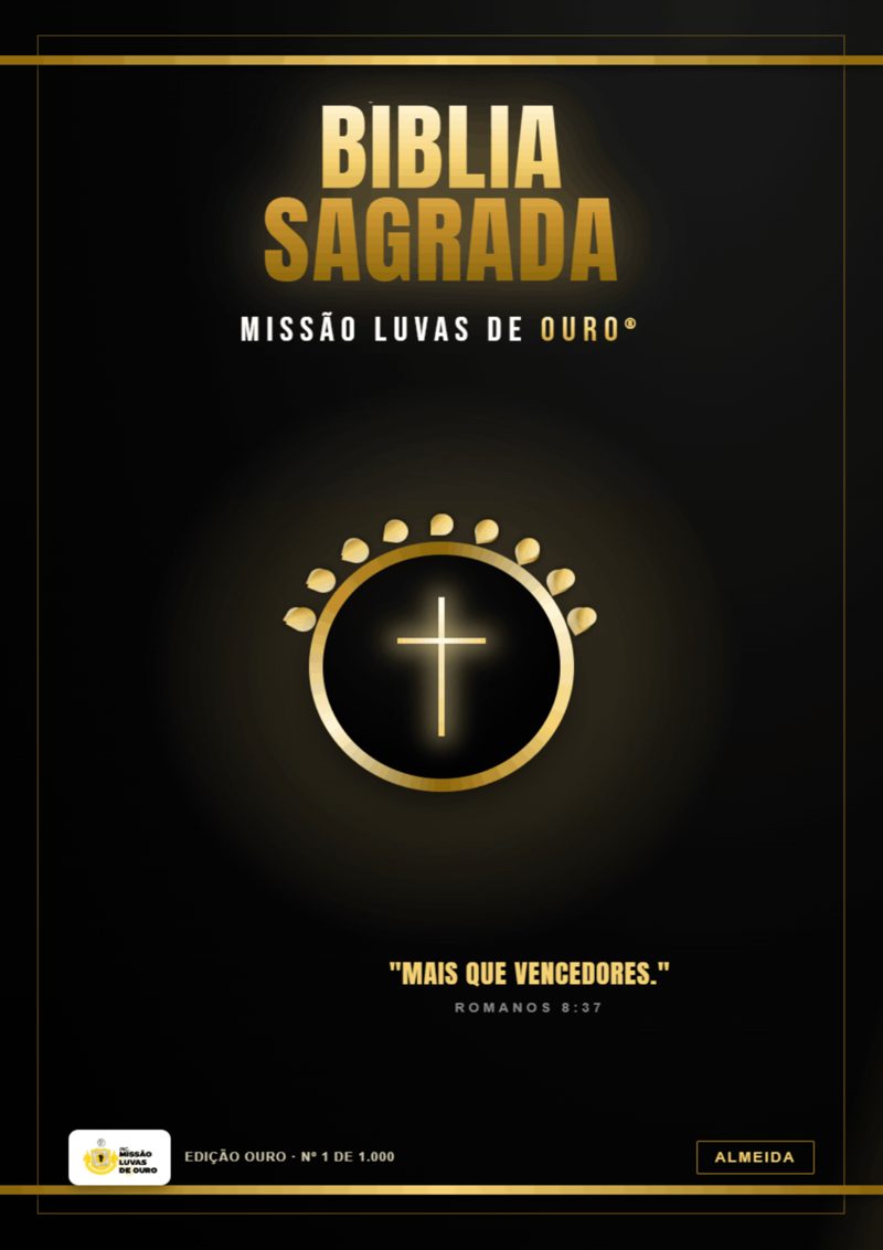 Bíblia Sagrada Missão Luvas de Ouro — Edição Ouro Almeida (capa)