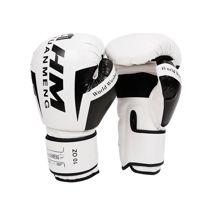 Luvas de boxe douradas, luvas de couro pu para homens, saco de areia, muay thai, combate, adulto, muay thai, luva de competição