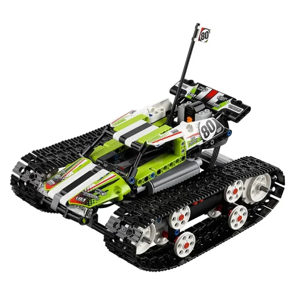 RC Track Racing Car Building Blocks para crianças, tijolos modelo técnico, brinquedos de controle remoto, presentes de aniversário para crianças, menino, 368 PCs - Image 2