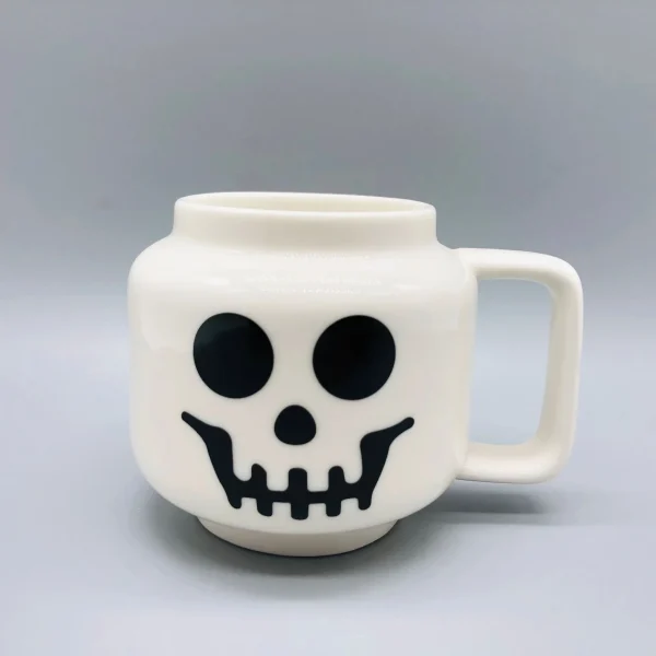 Copo cerâmico dos desenhos animados da caneca com expressão bonito do impacto, caneca com padrão principal, copos para o leite do café e chá, par e amigo, família, 250ml - Image 4