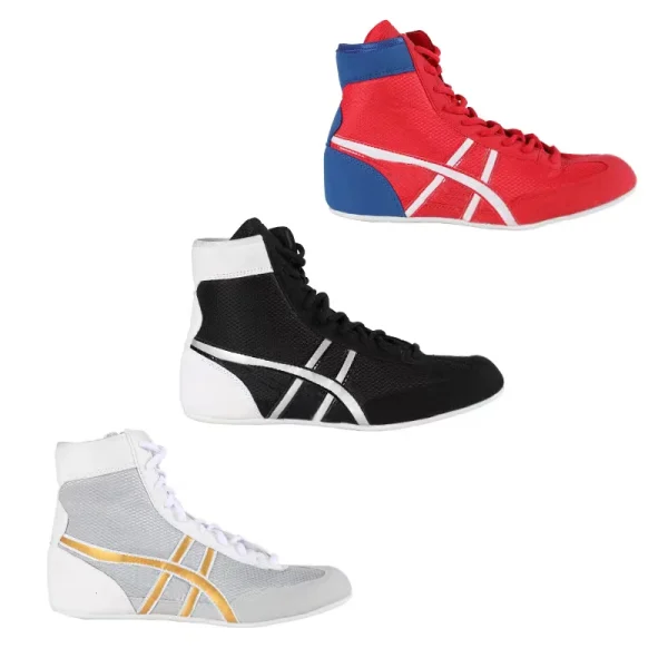 Sapatos De Boxe Unisex Profissional, Respirável, Resistente ao Desgaste, Antiderrapante, Sapatos De Luta, Tênis De Combate, Calçado De Treinamento De Ginástica