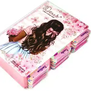 Bíblia Sagrada Evangélica Com Índice Abas Adesivas - Flores Aquarela