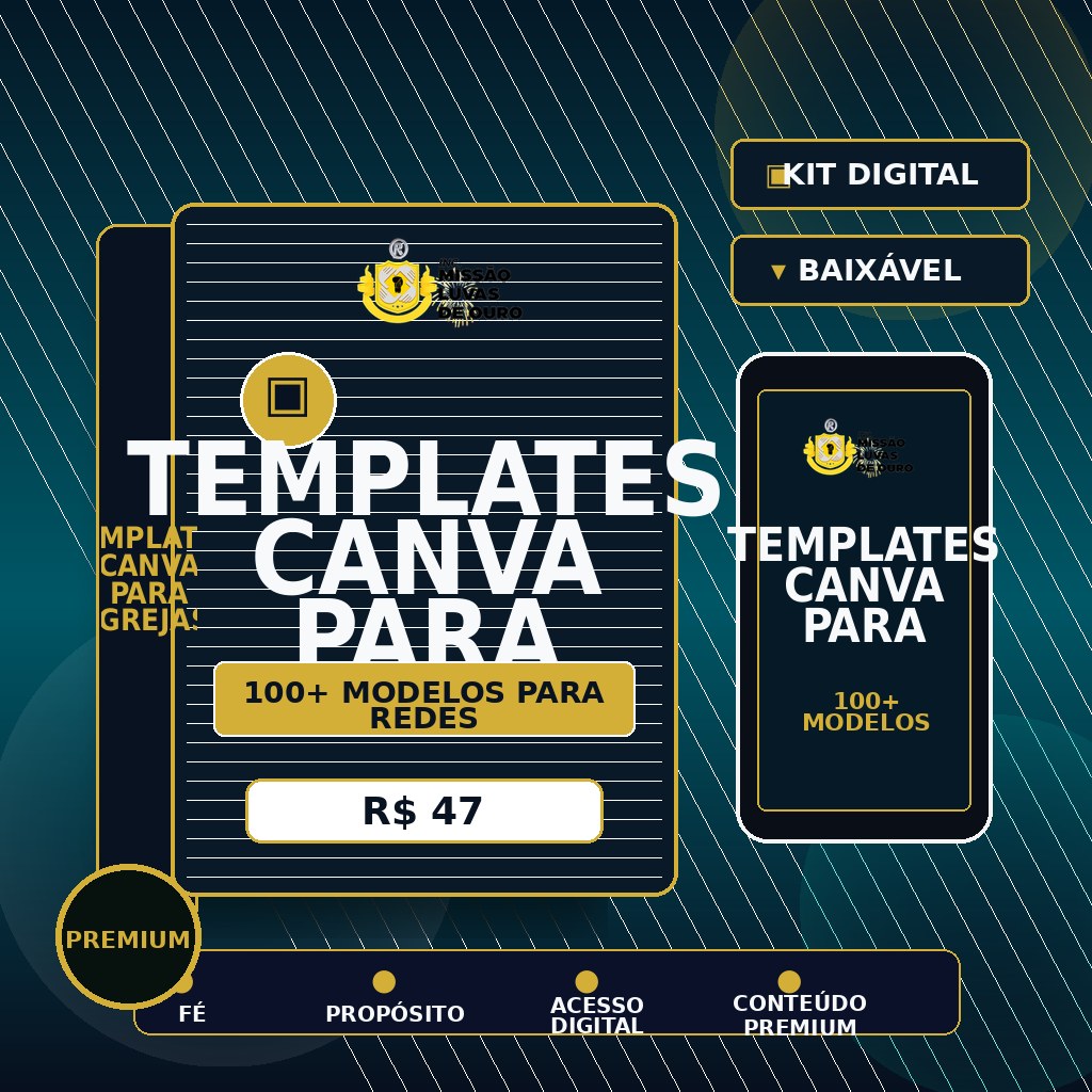 Templates Canva para Igrejas — 100+ Modelos