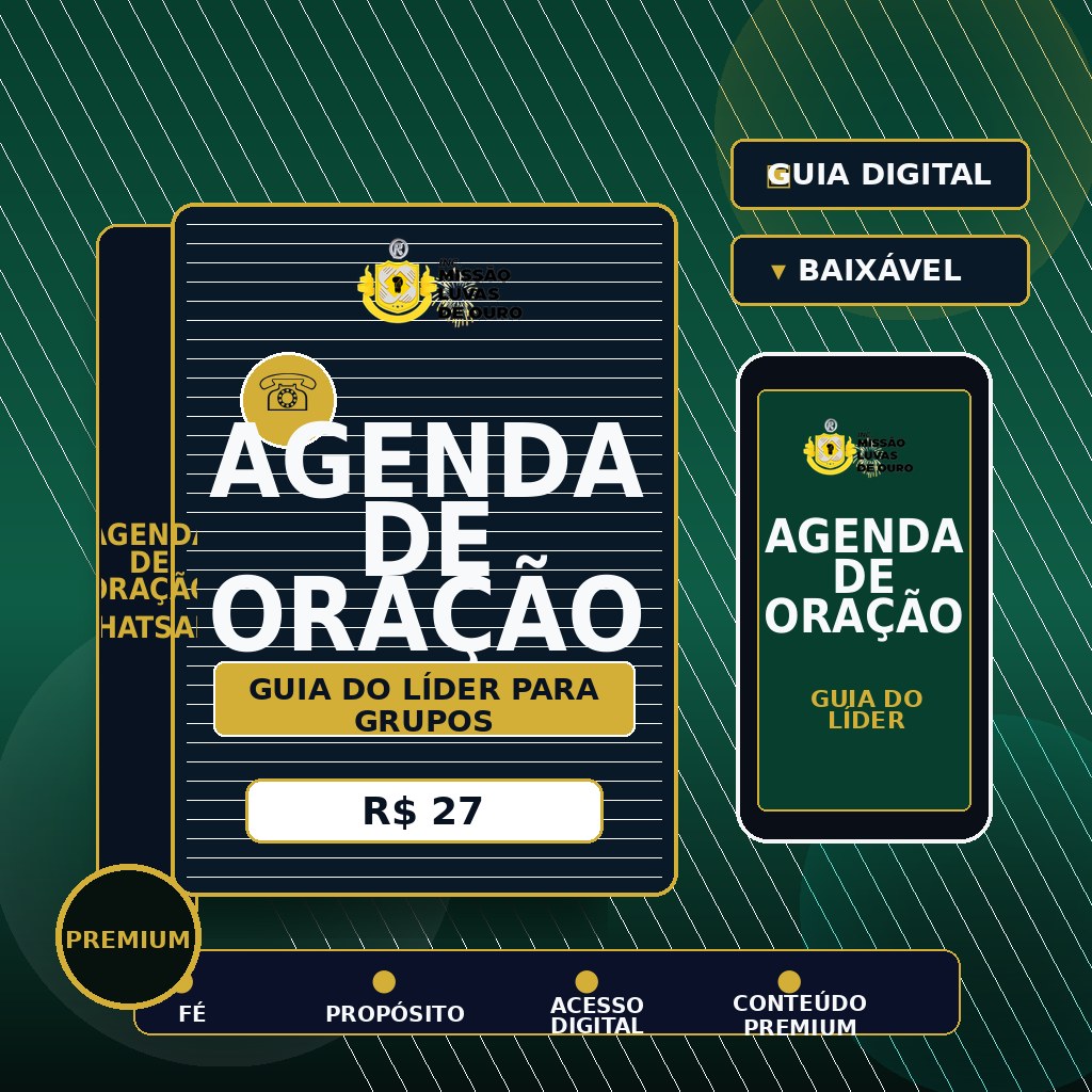 Agenda de Oração WhatsApp — Guia do Lider — Inc. Missão Luvas de Ouro