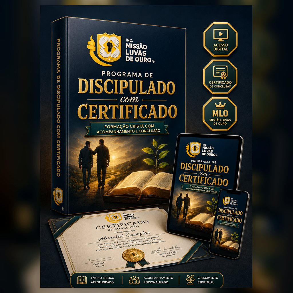 Programa de Discipulado MLO — Certificado Incluso — Inc. Missão Luvas de Ouro