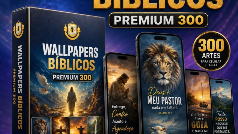 Pack Wallpapers Bíblicos Premium 300 — Inc. Missão Luvas de Ouro