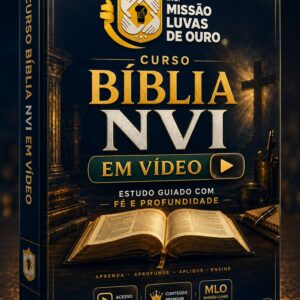 Bíblia Sagrada Letra Hiper Gigante – Gold Glitter Dourada – C/ Harpa – 14x21cm: informações