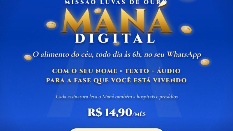 Maná Digital: uma mensagem de fé para começar cada dia com propósito