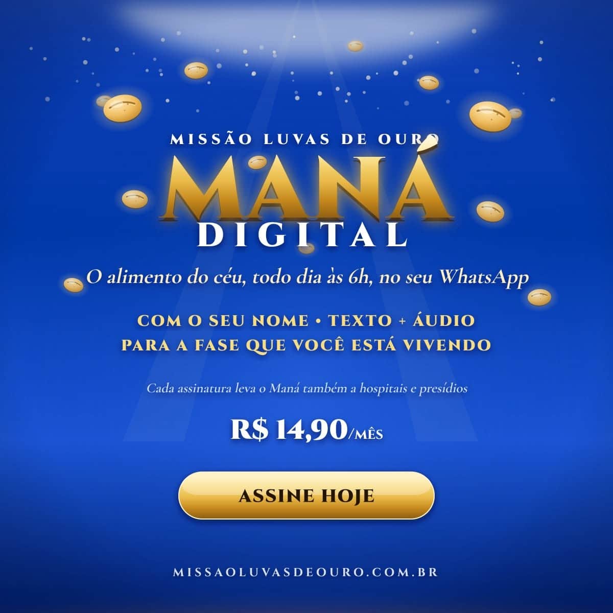 Maná Digital: Missão Luvas de Ouro Lança Tecnologia de Evangelismo Diário e Solidário